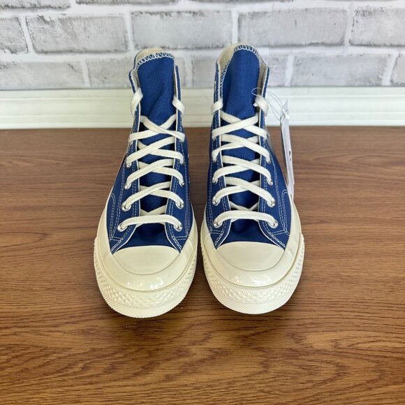 🖤🖤Converse Chuck Taylor Hi Mens Shoes Sz 3 Comme des Garcons PLAY Blue 171846C - Picture 3 of 9